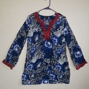 INDIGO MOON 💙 Indian Blouse with Embroidery 💙